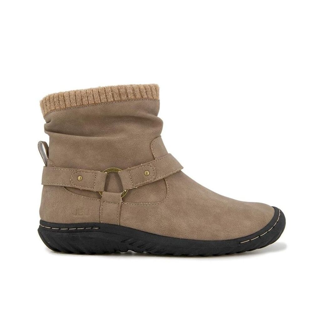 JBU Womens 9 M Taupe Westwood Water Resistant Zip Up Ankle Boots NIB LB0